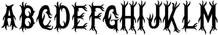Nightmare otf (400) Font UPPERCASE