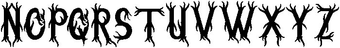 Nightmare otf (400) Font UPPERCASE