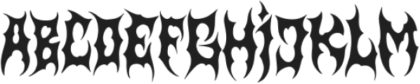 Nightmaw otf (400) Font UPPERCASE