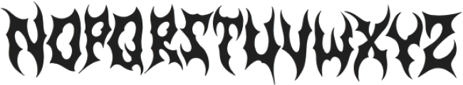 Nightmaw otf (400) Font UPPERCASE