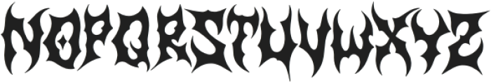 Nightmaw otf (400) Font LOWERCASE