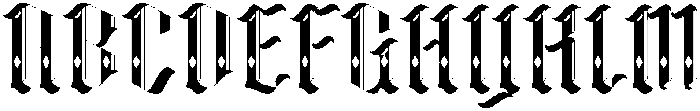 Nightshade Regular otf (400) Font UPPERCASE