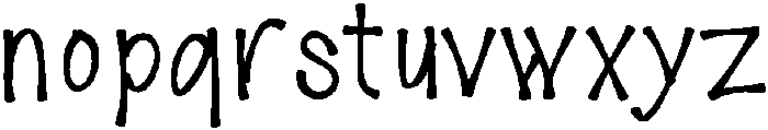 Nightstar otf (400) Font LOWERCASE