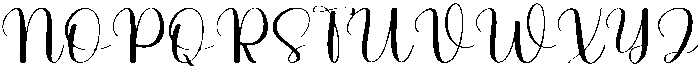 Nighty Perfect Regular otf (400) Font UPPERCASE