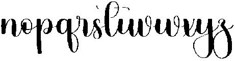 Nighty Perfect Regular otf (400) Font LOWERCASE
