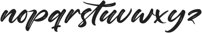 Nighty Styling otf (400) Font LOWERCASE