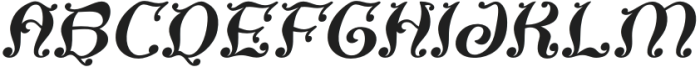 Nigona Italic otf (400) Font UPPERCASE
