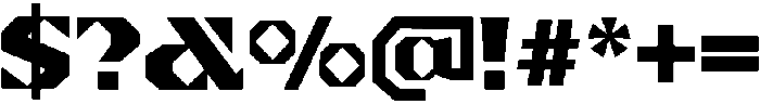 Nikel Regular otf (400) Font OTHER CHARS
