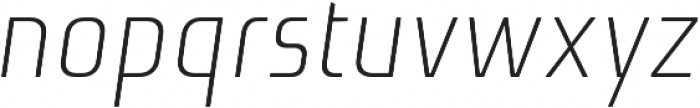 Niks Light Italic otf (300) Font LOWERCASE