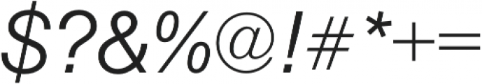 Nimbus Sans Light Italic otf (300) Font OTHER CHARS