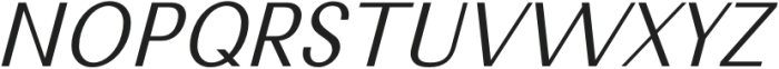 Nimora Light Italic otf (300) Font UPPERCASE