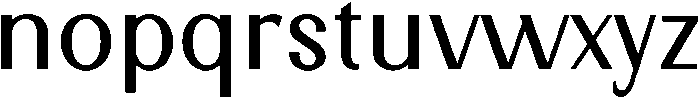Nimora Regular otf (400) Font LOWERCASE