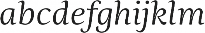 Ninfa Serif Book Italic otf (400) Font LOWERCASE