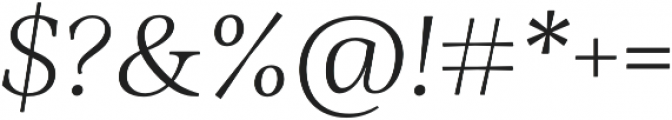Ninfa Serif Light Italic otf (300) Font OTHER CHARS