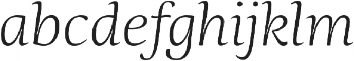 Ninfa Serif Light Italic otf (300) Font LOWERCASE