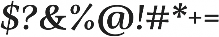 Ninfa Serif SemiBold Italic otf (600) Font OTHER CHARS