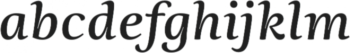 Ninfa Serif SemiBold Italic otf (600) Font LOWERCASE