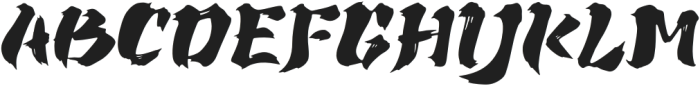 Ninja Kage Regular otf (400) Font UPPERCASE