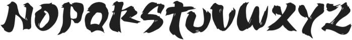 Ninja Kage Regular otf (400) Font UPPERCASE