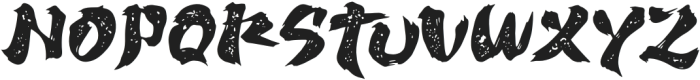 Ninja Kage Rough otf (400) Font UPPERCASE