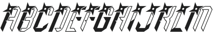 Ninjadarts Italic otf (400) Font UPPERCASE