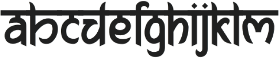 Niranjan One otf (400) Font LOWERCASE