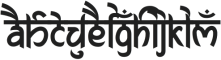 Niranjan Two otf (400) Font LOWERCASE