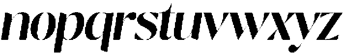 Nisanbel Bold Slant otf (700) Font LOWERCASE