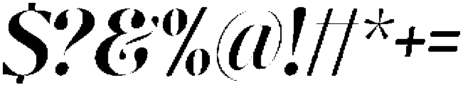 Nisanbel Extra Bold Slant otf (700) Font OTHER CHARS