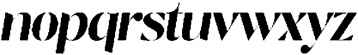 Nisanbel Extra Bold Slant otf (700) Font LOWERCASE