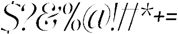 Nisanbel Extra Light Slant otf (200) Font OTHER CHARS