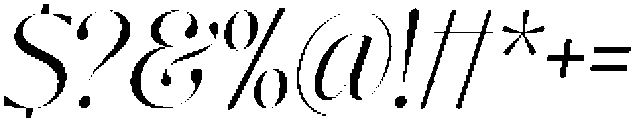 Nisanbel Light Slant otf (300) Font OTHER CHARS