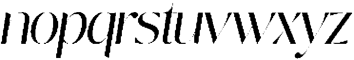 Nisanbel Light Slant otf (300) Font LOWERCASE