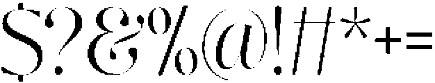 Nisanbel Light otf (300) Font OTHER CHARS