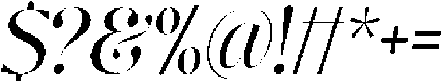 Nisanbel Medium Slant otf (500) Font OTHER CHARS