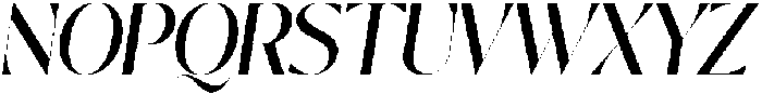 Nisanbel Medium Slant otf (500) Font UPPERCASE
