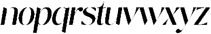 Nisanbel Medium Slant otf (500) Font LOWERCASE