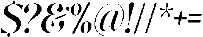 Nisanbel Semi Bold Slant otf (600) Font OTHER CHARS