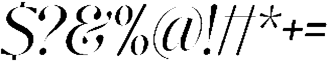 Nisanbel Slant otf (400) Font OTHER CHARS