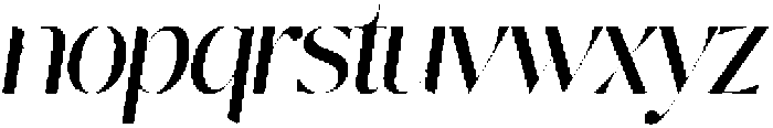 Nisanbel Slant otf (400) Font LOWERCASE
