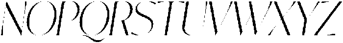 Nisanbel Thin Slant otf (100) Font UPPERCASE