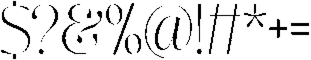Nisanbel Thin otf (100) Font OTHER CHARS