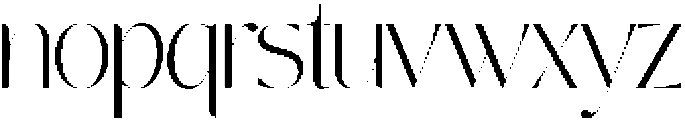 Nisanbel Thin otf (100) Font LOWERCASE