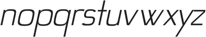 Niteroi Light Italic ttf (300) Font LOWERCASE