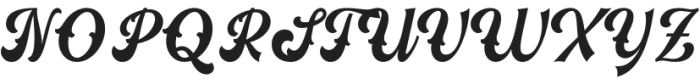 Nitrous Script otf (400) Font UPPERCASE