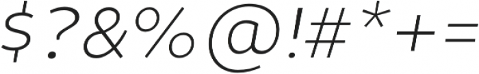 Niva SmallCaps ExtraLight-Italic otf (200) Font OTHER CHARS