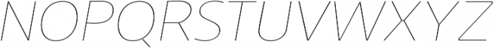 Niva Thin-Italic otf (100) Font UPPERCASE