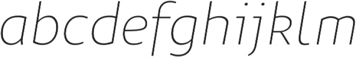 Niva UltraLight-Italic otf (300) Font LOWERCASE