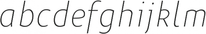 Niva UltraLight-Italic_Condensed otf (300) Font LOWERCASE
