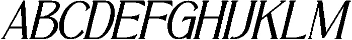 Nivoria Italic otf (400) Font UPPERCASE